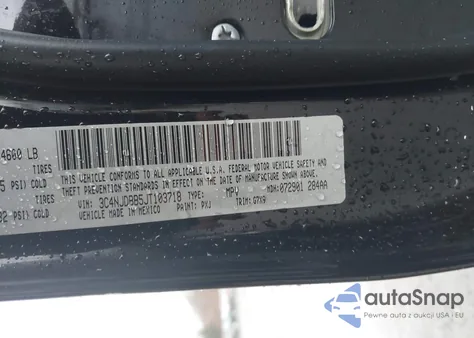 2018 Jeep Compass Latitude 4X4 из США, поврежденный, VIN 3C4NJDBB5JT103718